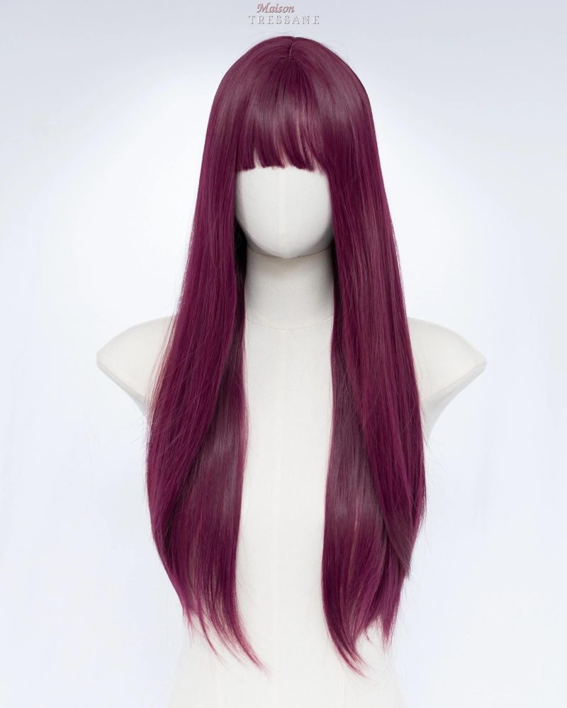 Droite magenta riche avec frange