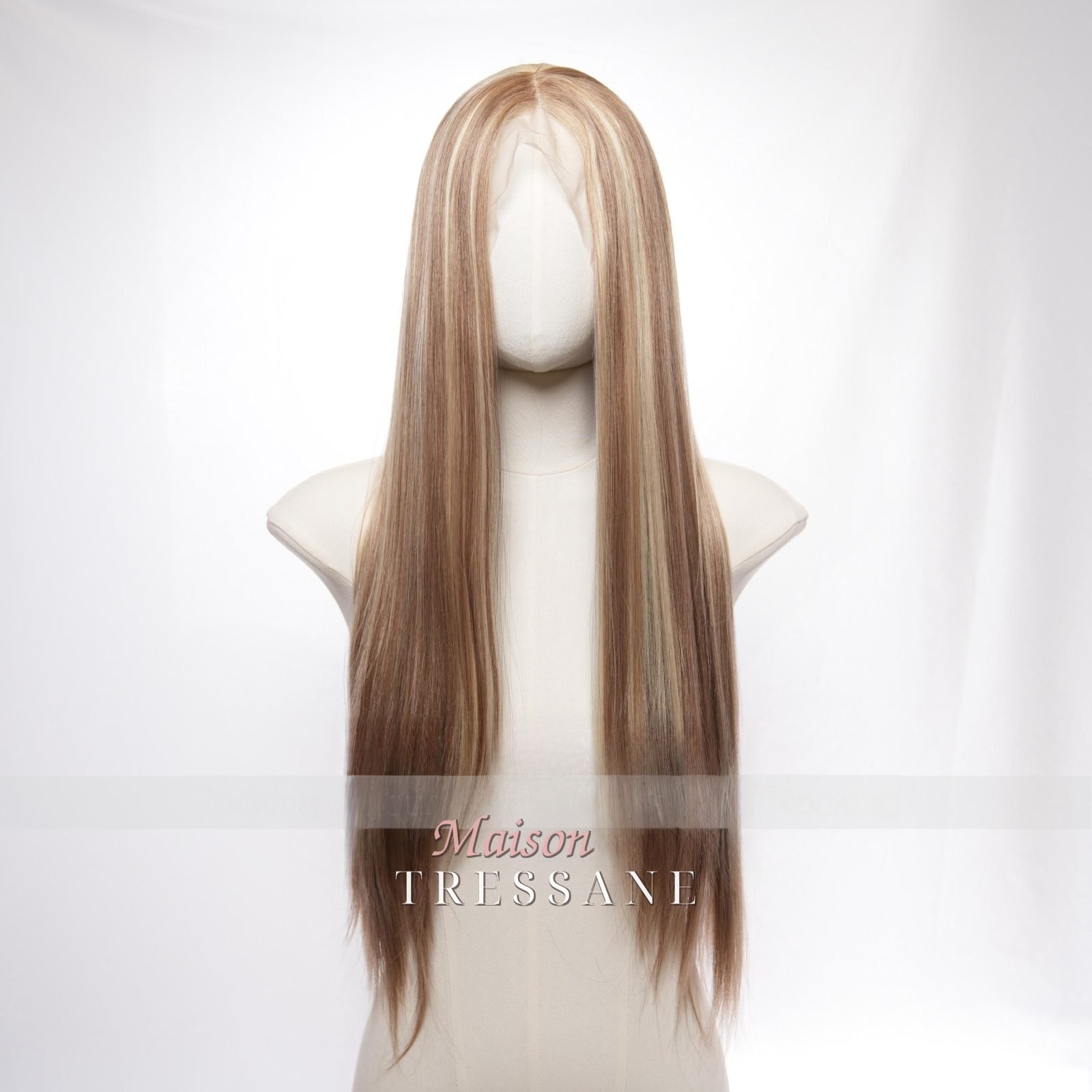 Perruque Lace Front 13 x 4 Blond Cendré Clair 26 Pouces — lisse, 65 cm, teinte blond — vue de face