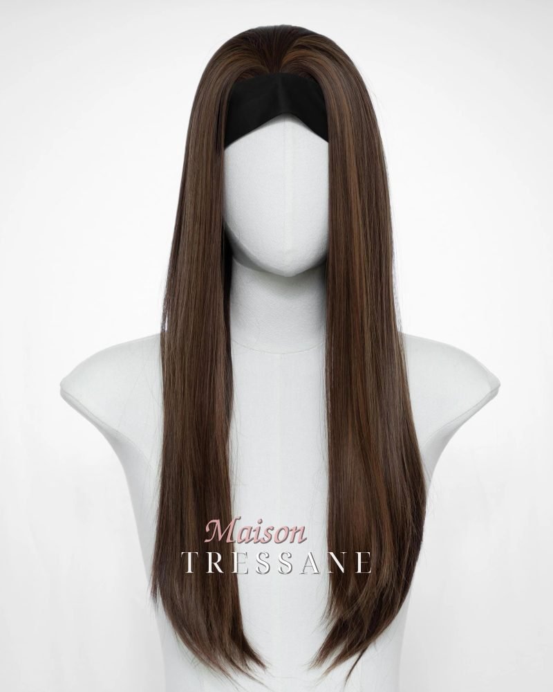 Perruque serre-tête de 61 cm — Brun
