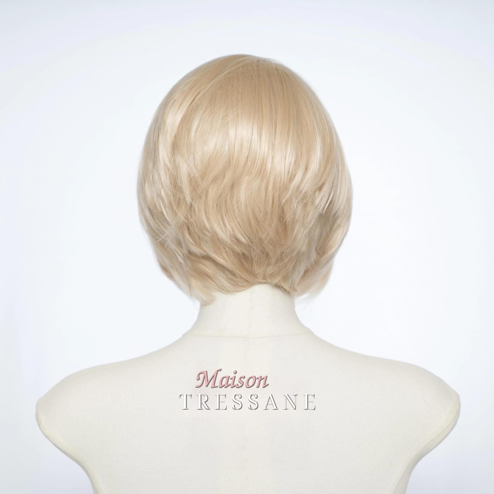Perruque Lace Front Blond Clair 13 x 4 — lisse, teinte blond — vue de dos