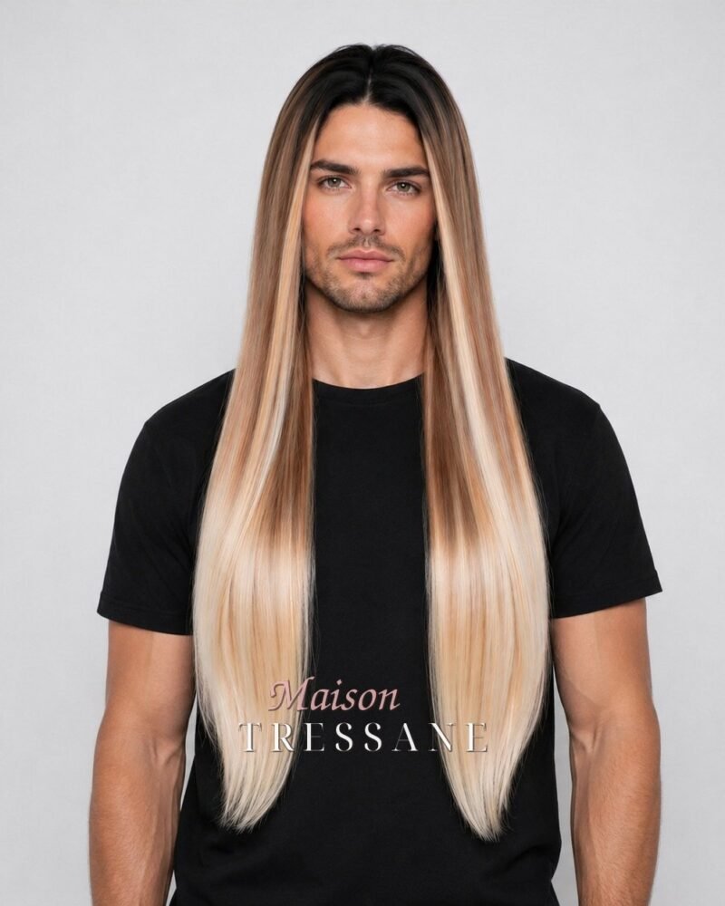 Perruque lisse 65 cm — lace front