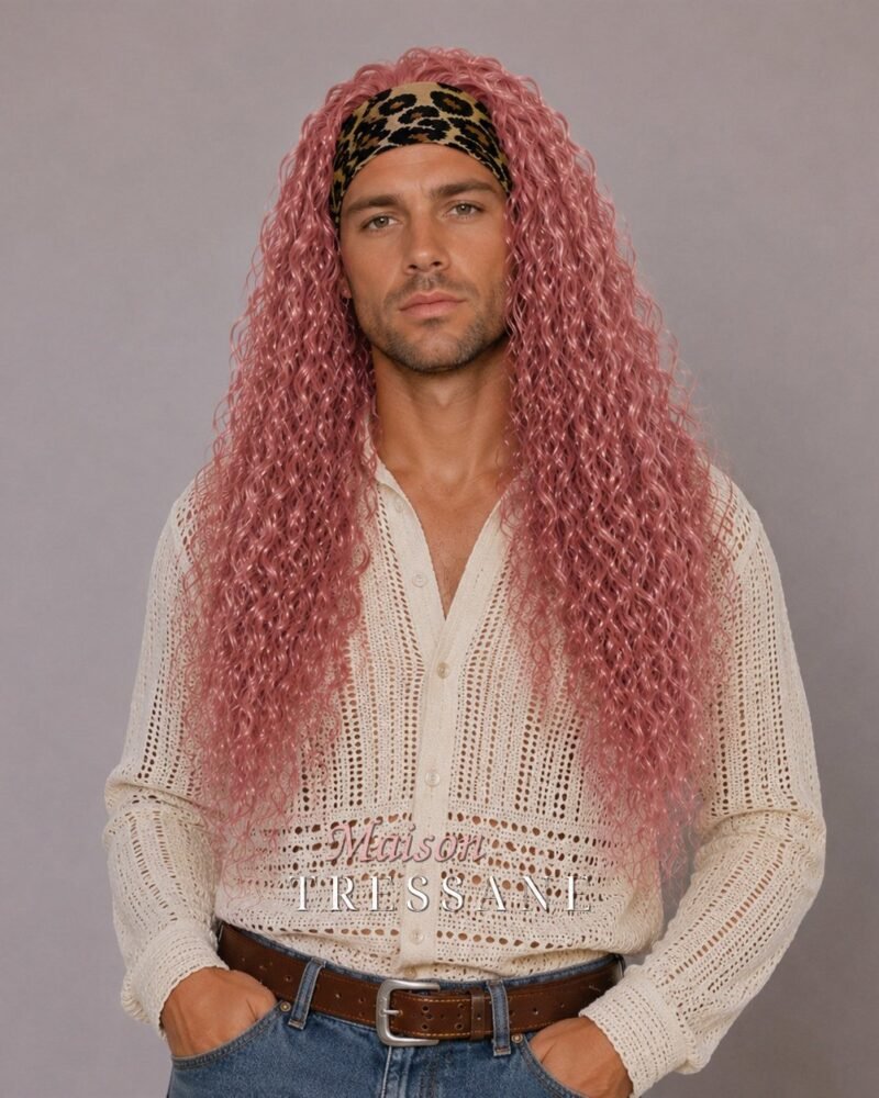 Perruque serre-tête bouclée 55 cm — lace front
