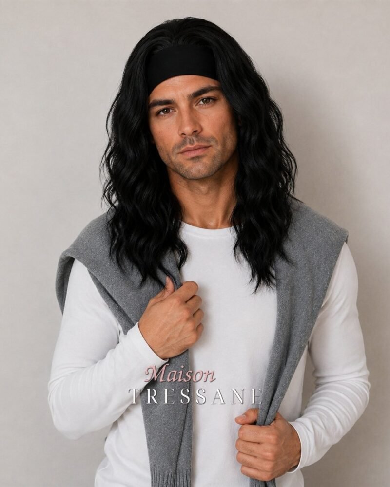 Perruque serre-tête ondulée 35 cm — lace front