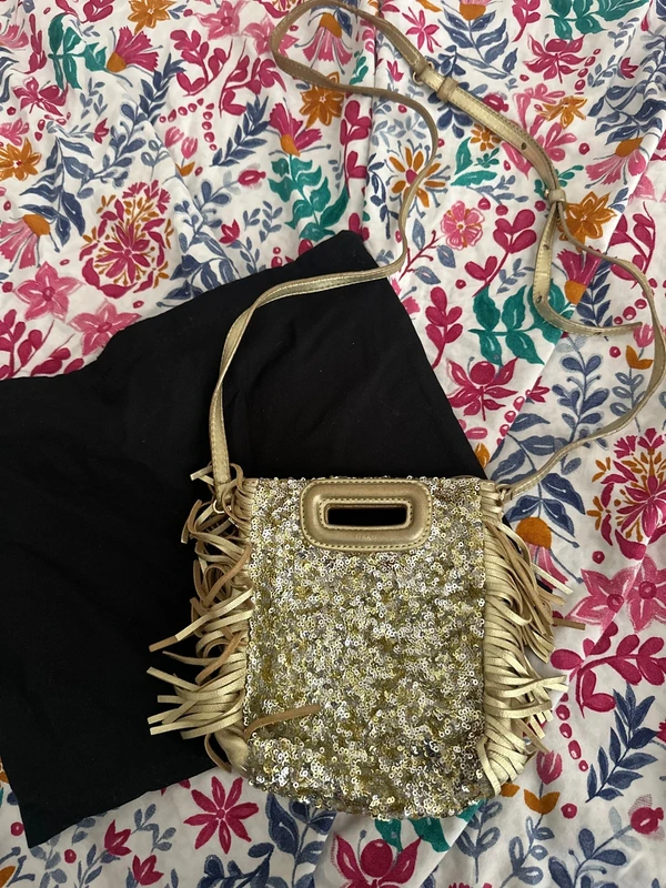 Sac mini Maje à paillettes