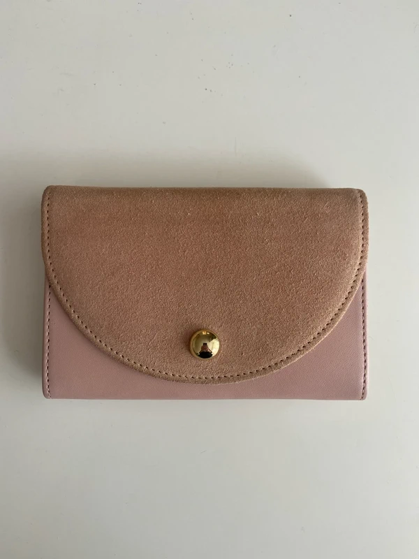 Porte-monnaie cuir maroquinnerie Ernest Sézane Rose