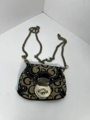 Sac porté épaule Guess Mini Schulter noir Beige Monogram