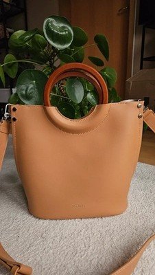 Sac bandoulière INYATI viviana camel beige marron vegan cuir
