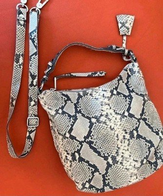 Hobobag, Schlangenoptik beige, Abro