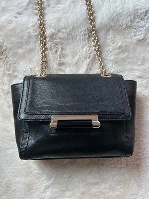 Sac noir cuir DVF