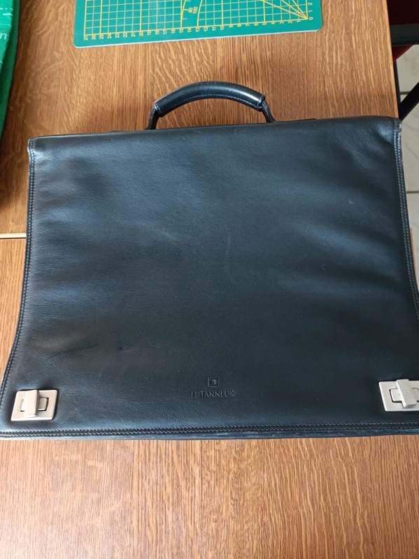Cartable cuir noir le Tanneur