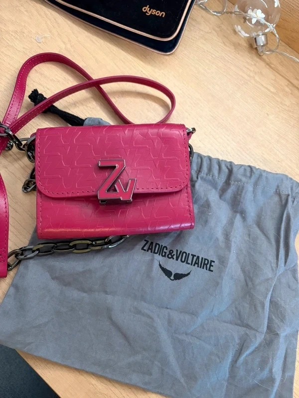 Pochette Zadig & Voltaire rose avec bandoulière 💗