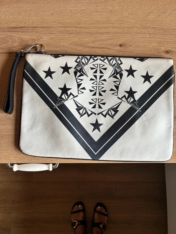 Pochette Sandro noir & blanc