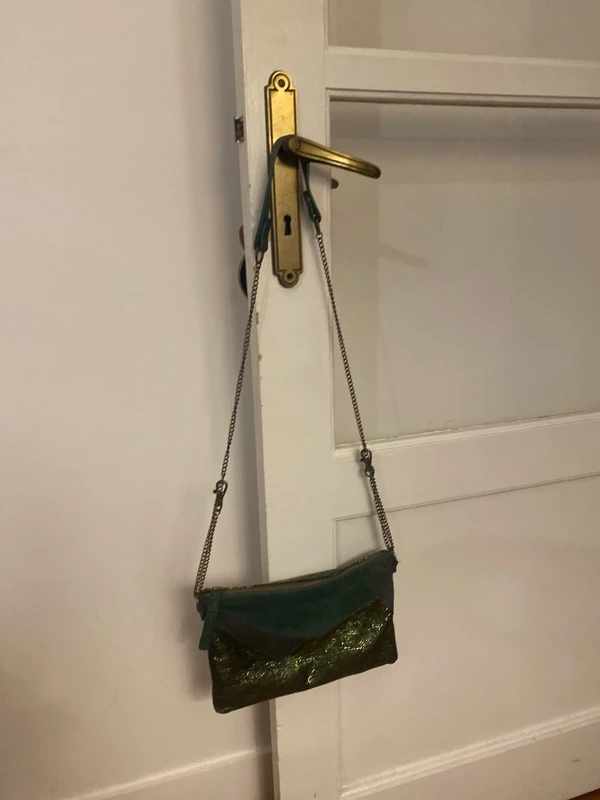 Sac pochette vert