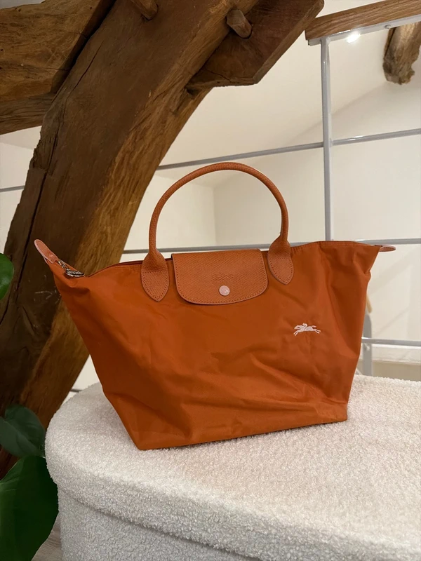Sac Longchamp pliable orange