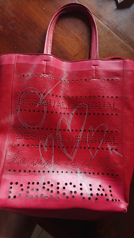 Sac cabas rouge Desigual
