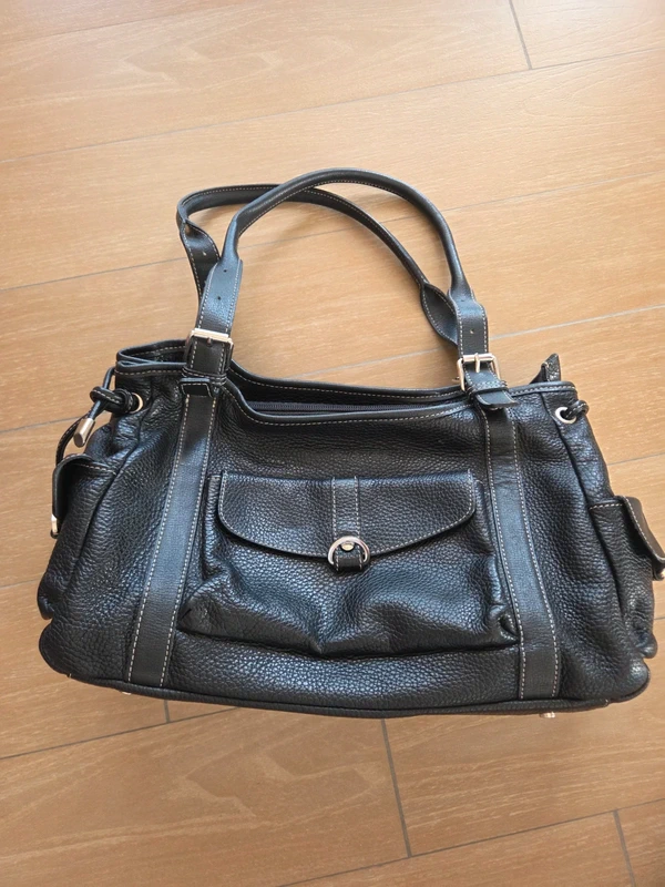 Sac en cuir noir Lancaster