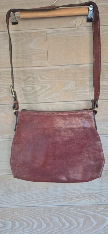 Besace cuir véritable marron