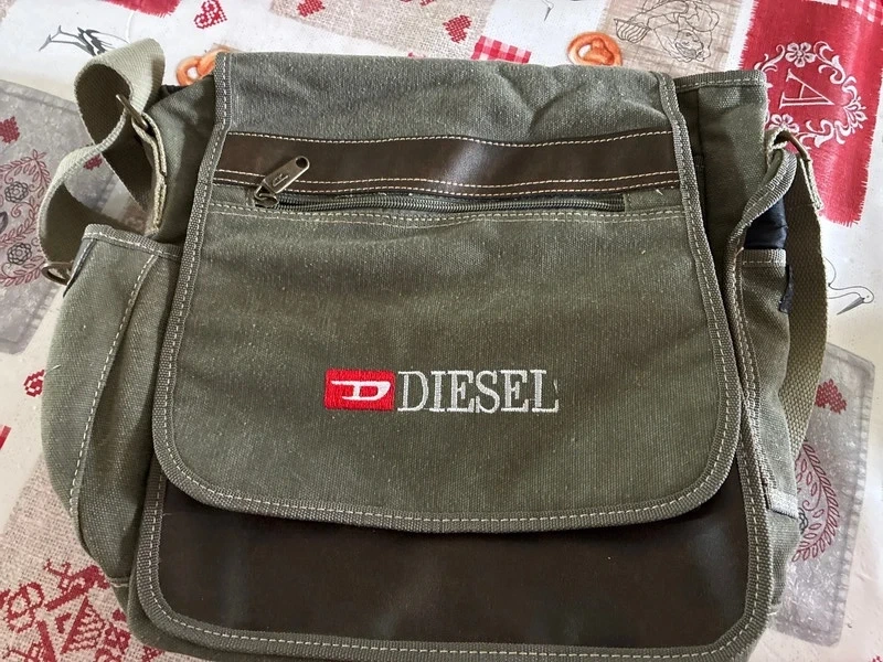 Sac Diesel Spare Parts kaki vintage /Y2K