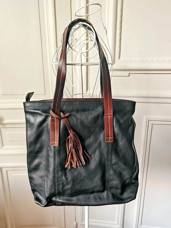 Sac cabas cuir