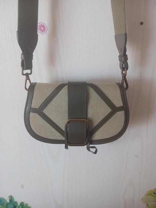 Sac en cuir et tissu Ba&sh