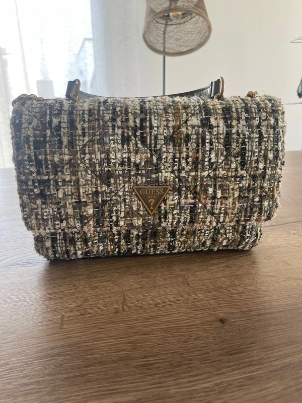 Sac Guess tweed vert