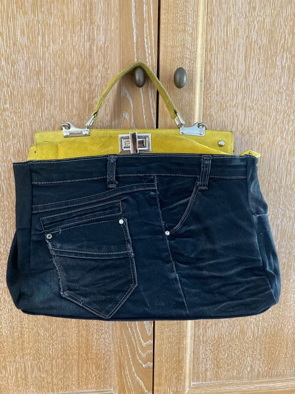 Sac en black jeans façon poches en jeans