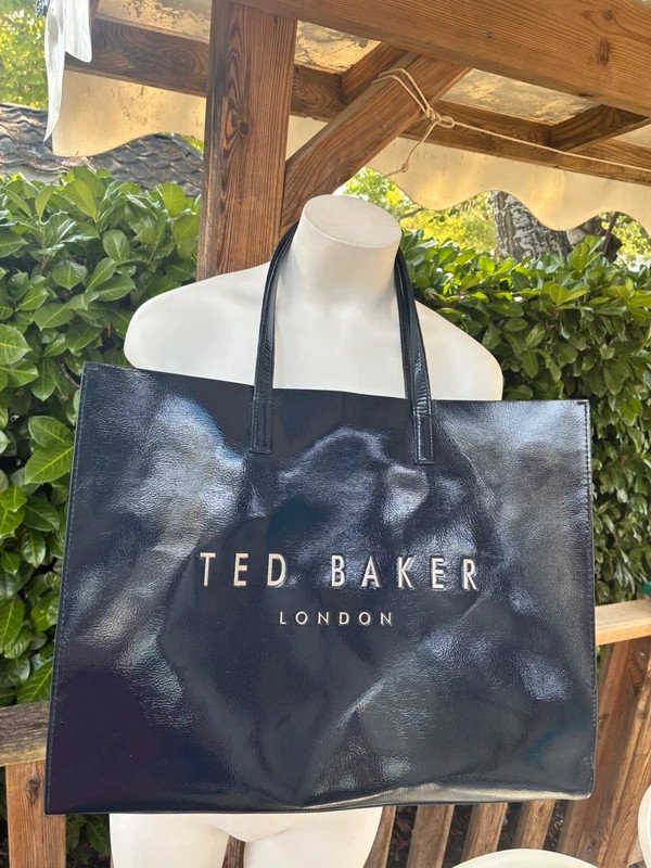 Grand sac cabas Ted Baker bleu brillant