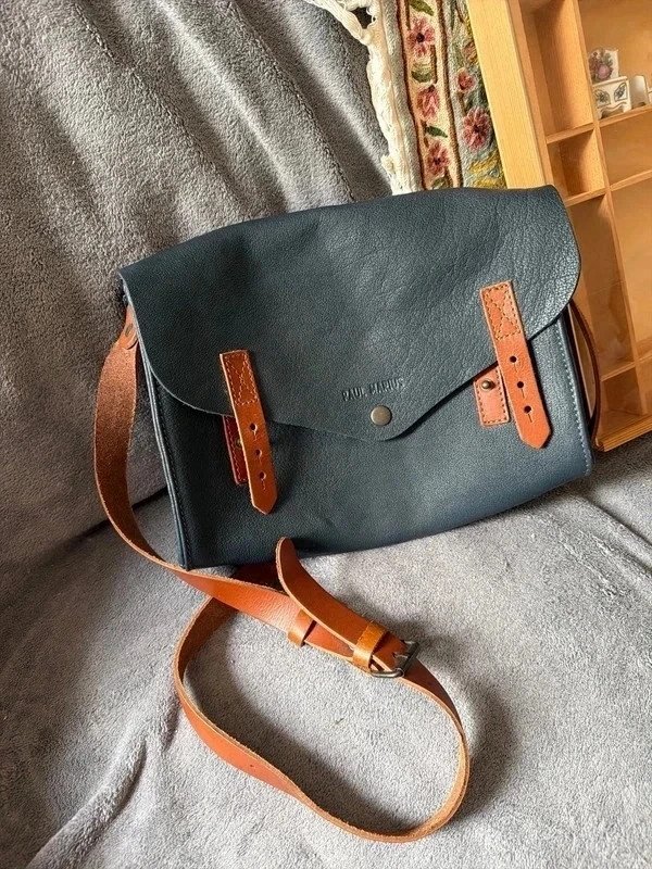 Sac à main bandoulière cuir rouge fossil