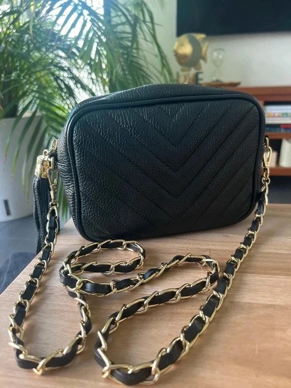 Sac en bandoulière 100% cuir - Victor & Hugo