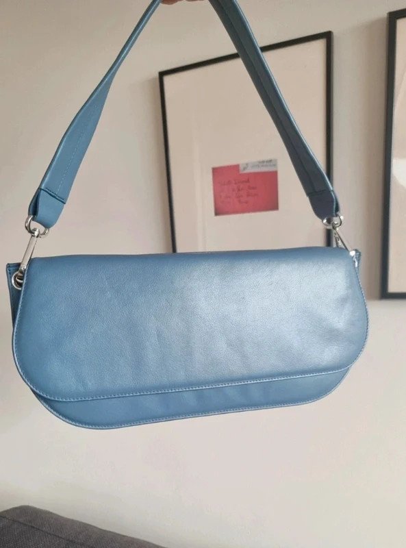 Sac Cos cuir bleue