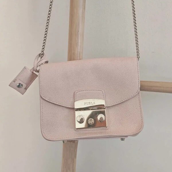 Sac du soir Furla / rose poudré /