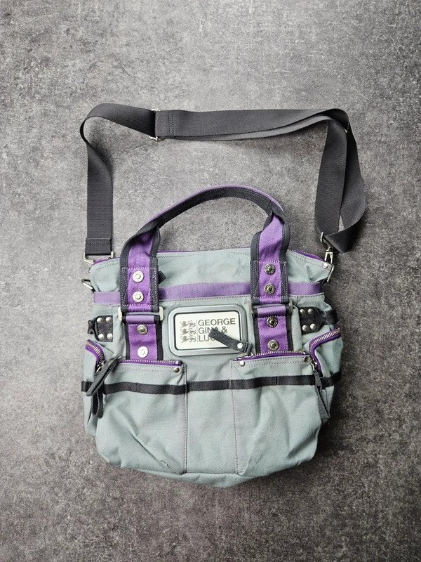 Sac bandoulière George Gina & Lucy - Modèle 6ix Gris et Violet