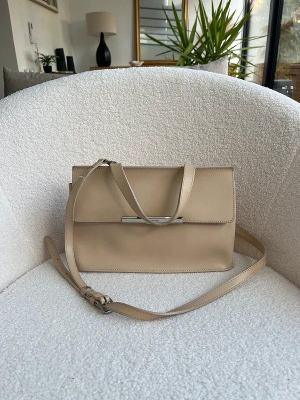 Sac bandoulière crème Lancaster