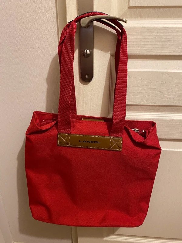 Sac cabas Lancel rouge