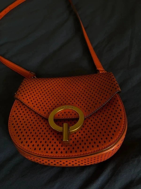 Sandro sac en cuir avec bandoulière