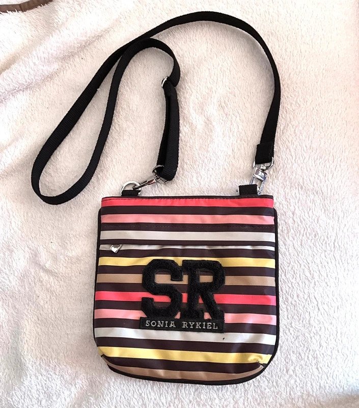 Sac Sonia Rykiel bandoulière rayée multicolore en très bon état