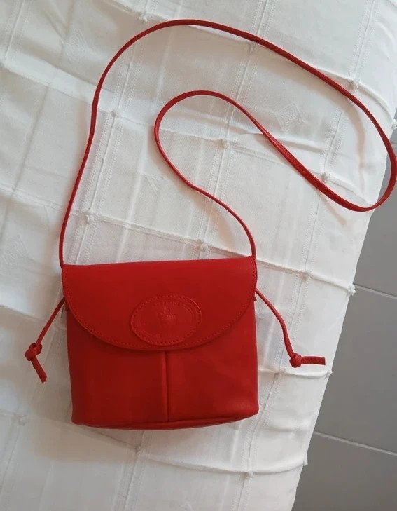 Sac à main cuir rouge made in France