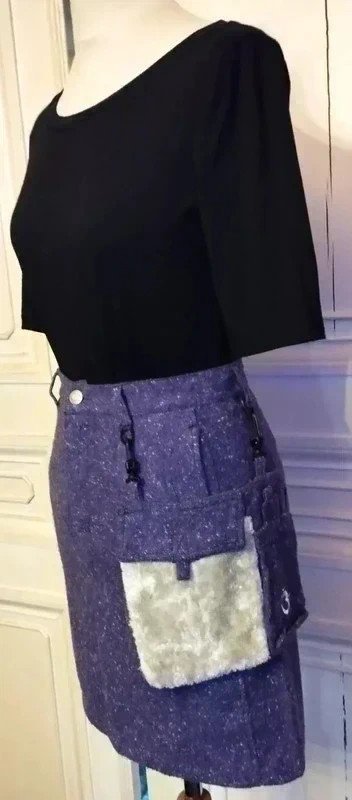 Be You K Jupe Fine Laine Pochette Amovible T XS