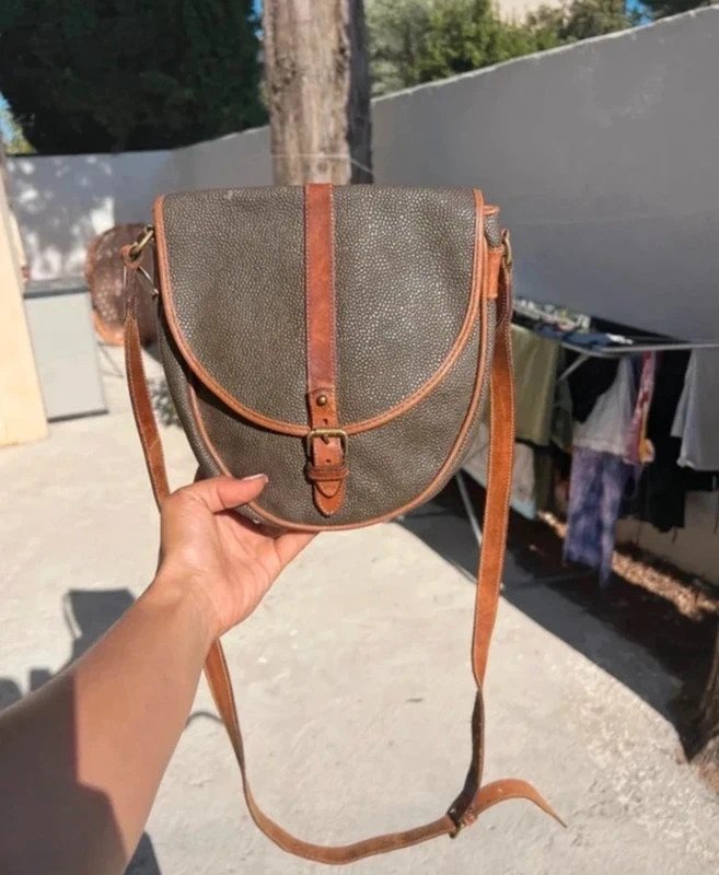 Sac à bandoulière mulberry vintage en cuir marron