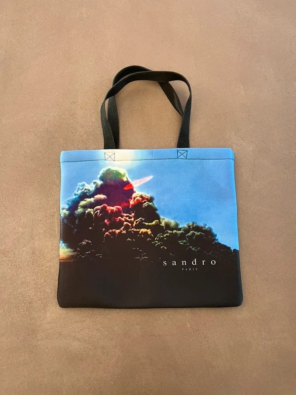 Cabas Sandro Paris Néoprène Édition Visuel Volcan rare