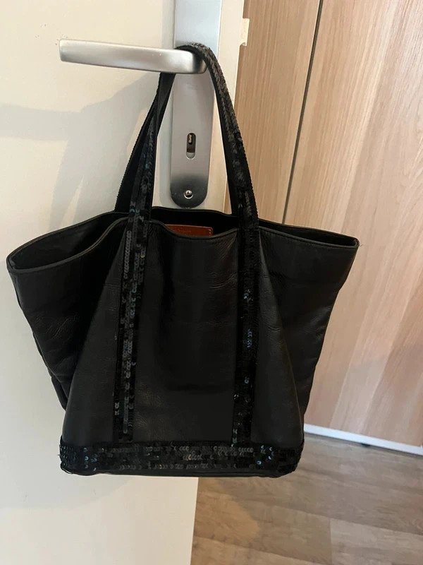 Cabas cuir lisse noir Vanessa Bruno
