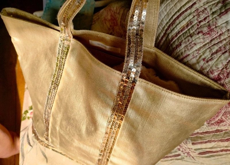 Joli sac cabas Vanessa Bruno doré M