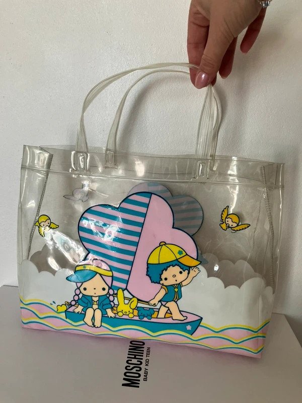 Sac transparent vintage 80s Sanrio Little Twin Stars Kiki & Lala – MK - 312