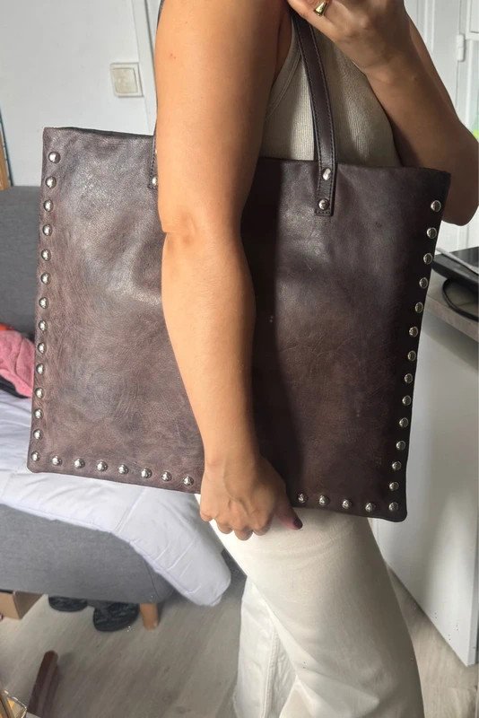 Sac en cuir personnalisé vintage