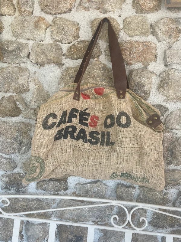 Superbe sac en toile de jute