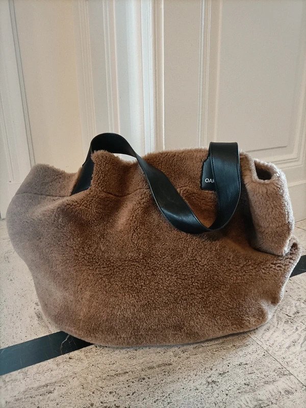 Sac oakwood bouclettes marron