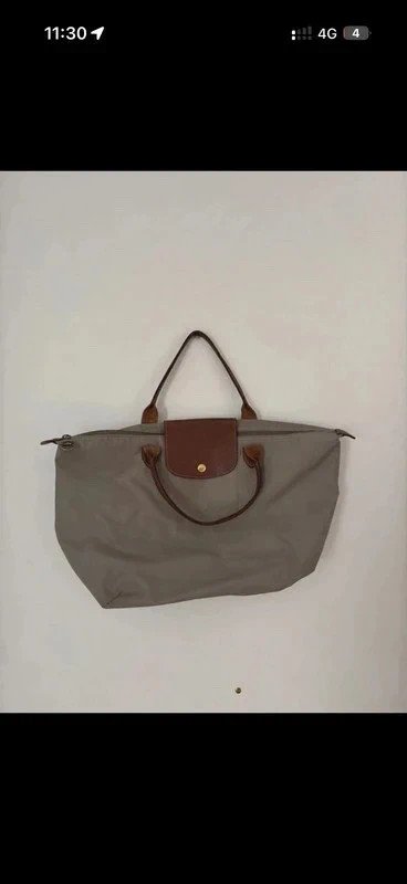 Sac à main le pliage longchamps gris