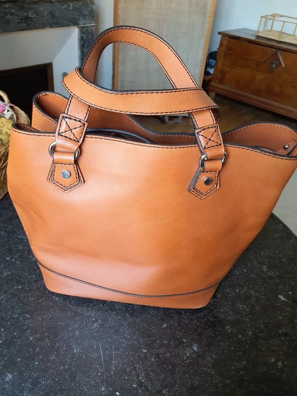Sac cuir cognac Caroll