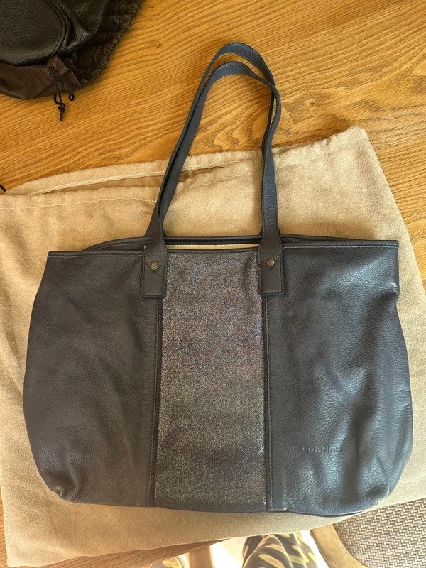 Sac à main Sabrina cuir bleu très bon état