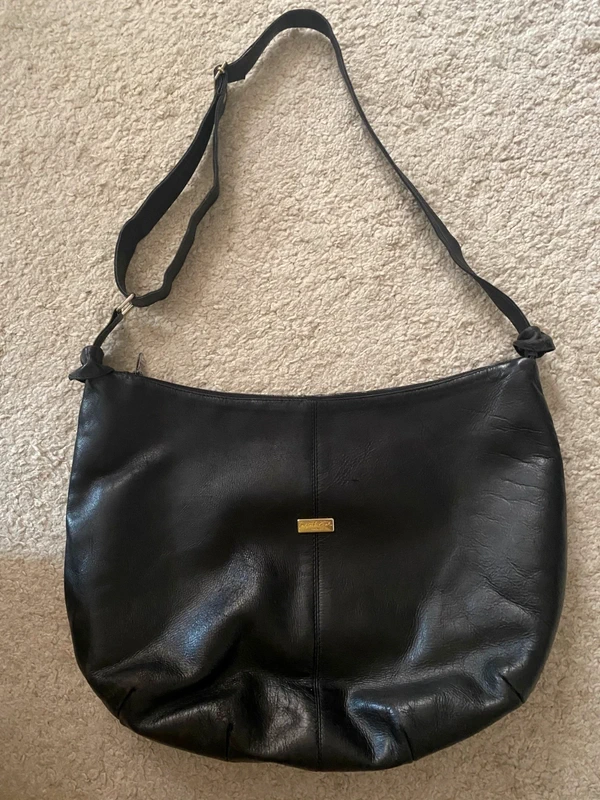 Grand sac besace en cuir Jacques Estérel Paris vintage
